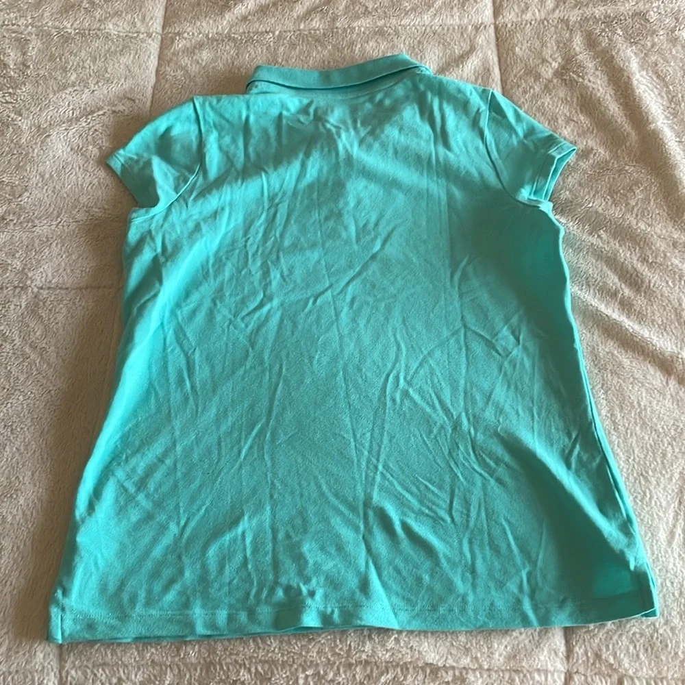 Girls Teal Polo - Picture 3 of 3